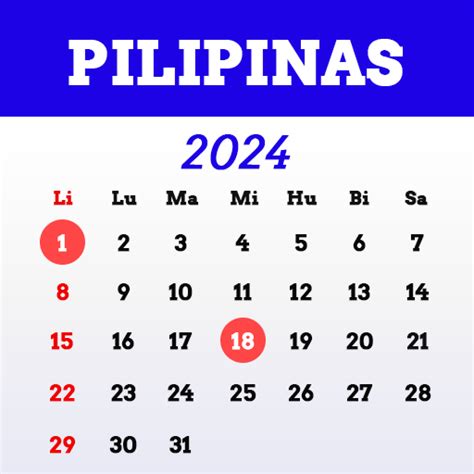 Kalendaryo Para Sa Pilipinas 2024 .
